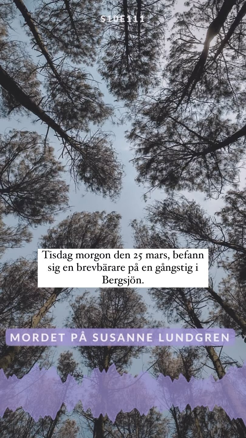 Missa inte veckans avsnitt av Olösta Fall om mordet på 29-åriga Susanne Lundgren som ägde rum 1997 i Bergsjön. Avsnittet släpps vid midnatt. 💜
#olöstafall #olöstafallsäsong10 #olöstmord #truecrime #bergsjön #göteborg #olöstfall #olöstmord